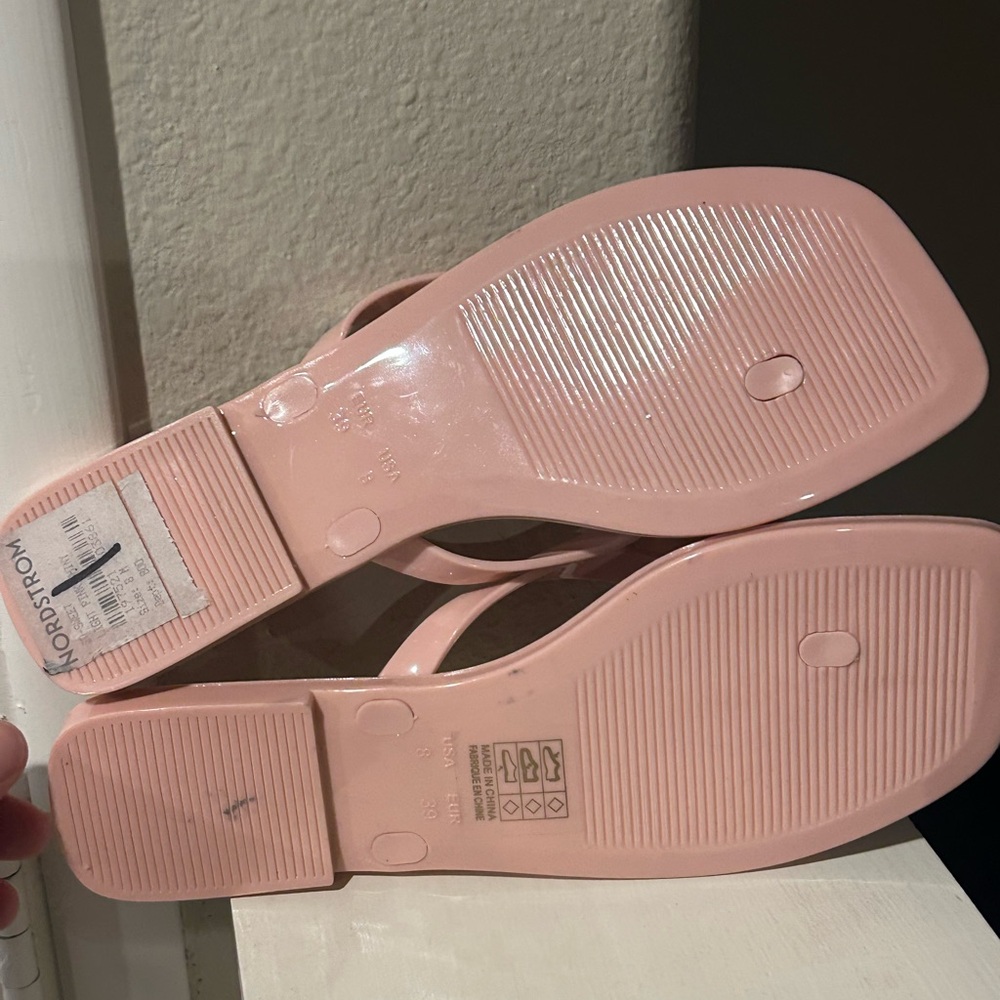 Jeffrey Campbell Women’s Sweeten Flip Flop Rose Pink Sandals Size 8 - Picture 11 of 12